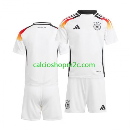Germania Bambino Maglia Prima Euro 2024 Manica Corta